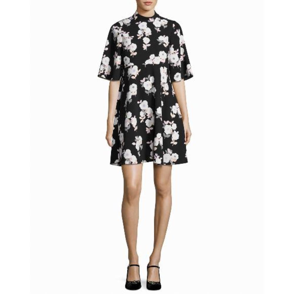 KATE SPADE NEW YORK Black Whimsies Posy Floral Swing Dress Size 4 NWOT - Picture 6 of 10
